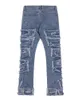 Herenjeans IEFB Wol Herenjeans Persoonlijkheidsontwerp High Street Style Casual Effen Kleur Modieus Vintage Broek 9A2352 230320