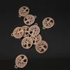 Charms 80pcs 10mm Stainless Steel Round Tree Life Pendants Beads Bulk Jewelry Findings Making Accessory for DIY Craft Bracelet 230320