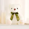 Kawaii Teddy Bear Pluszowa zabawka Kreatywna śmieszna lalka nadziewana miękka niedźwiedź z muszką dla dzieci dla dzieci Prezent urodzinowy