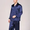 Vêtements de nuit pour hommes hommes été soie pyjama ensemble chemise pantalon maison robe vêtements de nuit vêtements de nuit 230320