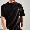 T-shirt da uomo Camicia per uomo Abbigliamento da palestra Fitness O Collo Marca Sciolto Hip Hop Streetwear T-shirt da uomo T-shirt casual oversize a maniche corte