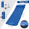 Outdoor Pads Ultralight Sleeping Pad draagbare kampeermat opblaasbare luchtmatras buiten wandelen Trek picknick slaapmat single 230317