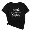 T-shirt femme amis t-shirt grande soeur Lettle t-shirt manches courtes Bff drôle Camisetas Mujer 230317