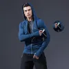 Outdoor T-Shirts Reflective Sports Suit Men Running Set Jogging Basketball Underwear Tights Sportswear Gym Fitness Tracksuit Training Clothes 230317