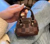 حبل مفاتيح الحبل مع مربع Mini Shell Bag Bagch Charm Coin Party Palm Springs Cowhide Card Pouch Zippy Pouch for Womens Gift