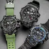 Polshorloges top luxe horloges heren dual display horloge waterdichte heren sport elektronica polshorloge heren militaire leger klok mannetje