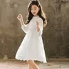 Robes de fille Style coréen filles robes en dentelle à manches longues belle fête enfants robe enfants filles vêtements DT463 230320