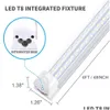 LED Tüpler 8ft Işık Armatürleri V Şeker T8 Tüp 2ft 4ft 5ft 6ft 8 feet 120W Çift Sıralı BB Işıkları AC85277V Bağlantılı Mağaza Bırakma Teslimat L DHYUV