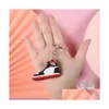 Party Favor Fashion 3D Stereo Sneakers Breki Breki Prezent Mini Basketball Buty Model Biekurz na chłopak urodzinowy torba Pendan Dhxav