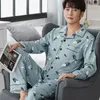 Men's Sleepwear Size Pajamas Men's Winter Room Wear Suit Cotton Nightgown Plus Home Service Cardigan Casual Comfortable Outside Breathable Sets 230320