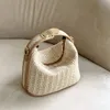 Sacs de soirée sac à main en paille coréenne pour femmes sacs à bandoulière petit bohème tissé plage été femme messager Casual Beige 230320