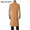 Men's Wool & Blends S-9XL Men Coat 50% Long-length Knee-length Handsome Woolen Slim British Style 19217 Nadi22