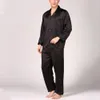 Ropa de dormir para hombre, conjunto de pijama de seda de verano para hombre, camisa, pantalones, bata de casa, ropa de dormir, 230320