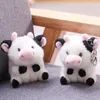 10 cm Nette Cartoon Kalb Kuh Plüsch Puppe Gefüllte Kuh Tiere Spielzeug Schlüsselbund Anhänger Tiere Spielzeug Für Kinder Baby Kinder geschenk LA568