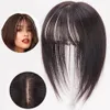 Bangs Invisible Synthetic Front Ordentliches Bang-Haar Fake Fringe Clip in Bang Cover Weißes Haar Natürliche Extensions für Frauen Haarteil 230317