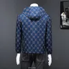 Men's Jackets Fashion Cardigan Knitted Jacket Letter Print Loose Hooded Erkekler Ceket 2022 Spring brand Vintage Casual Hooded Cardigan