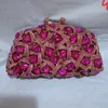 Kvällspåsar Luxury Crystal Gold Handbag Designer Diamonds S Clutch Purse Women's Pouch Bag 230317
