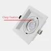 Downlights Kare Gömülü LED Tavan Çift Yüzük MR16 Halojen Ampul Işık Bağlantıları Tutucu Spotlight Gu10 Çerçeve Down Fixture