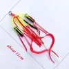 Fiskekrokar 5pcslot snapper kjol silikon kjol med klocka gummi jig kjol krokar jigging krok havsfiske krok jig huvud assistans 230320