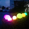 Colorful LED Outdoor Garden Glowing Ball Lights With Remote Patio Landscape Pathway Illuminated Table Lawn Lamps Pool