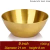 Kaseler Parlak Altın Bakır Çatal Teslim Pirinç Su Pirinç Kase 4 İnç-12 El yapımı büyük küçük ev yemekleri üst düzey hediye