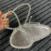 Вечерние сумки 2023 Luxury Brand Designer Butterfly Shape Sumbag Srustals отличное качество Y2K Party кошелек модный 230317