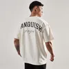 T-shirt da uomo Camicia per uomo Abbigliamento da palestra Fitness O Collo Marca Sciolto Hip Hop Streetwear T-shirt da uomo T-shirt casual oversize a maniche corte