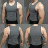 Herrtankstoppar som kör V för män Komprimering Sport Tshirt ärmlös skjorta Träning Tankstoppar för män som kör singlet män tank top gym Slim z0320