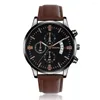 Wristwatches MODIYA Top Quality Business Affairs Watch For Men Leather Strap Men's Wristwatch Clock Watches Leisure Sports Jewelry Gift