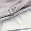Dangle Earrings 2023 Korean Fashion Retro Cute Irregular Metal Tassel Long Pendant For Women Girl Aesthetic Jewelry Y2K Accessories