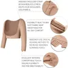 Taille Tummy Shaper Upper Arm Shapers Compression Manches Longues Femmes Bras Shapewear Bosse Posture Correcteur Épaule Poitrine Soutien Push Up Tops 230317