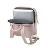 Torby szkolne plecak laptopa dla kobiet torba na podróż biznesową plecaki notebookowe na zewnątrz 14 cali duże cienkie wodoodporne komputerowe opakowanie różowe 230320