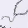 Chains Titanium Steel Smilling Face Double Side Fine Polishing Link Chain Necklace Punk Hip-Hop Style Fashion Women Man Jewelry