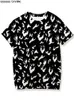 Damska koszulka Tshirt dla dziewczynki Hiphop White Flame Harajuku Graphics Letter Tops Kawaii Fire 230317
