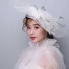 Headpieces 2023 Bride Wedding Hat European White Dress Sweet Wind Studio Po