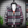 Autumn Men's Designer Jackets rockar långa ärmar Plaid Slim Fit Hooded Men Kvinnor Fashion Windbreaker Ytterkläder Hoodies Rockar Plus Size 4XL5XL Outwear For Young