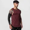 Tanques masculinos tops masculinos verão qui treino seco tanque superior tampa de mangas de manga esportiva camisa stringer ginástica claing bodybuilding singlets fitness v z0320