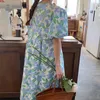 Umstandskleider Schwangere Frauen Sommerkleidung Kurzarm Outwear Floral Bedruckte Dame Elegantes Kleid Süße Schwangerschaftskleidung 230320