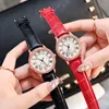 Orologi da polso Orologi da donna Orologio da polso luminoso con cinturino in pelle con diamanti per regalo femminile Relogio Feminino