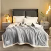 Blankets Thick Winter bed Blanket Queen Size Soft Keep Warm Fleece Blankets For Bed Comfortable Weighted Blanket Bedspread On The Bed 230320