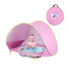 Flotteurs gonflables Tubes bébé tente de plage Portable ombre piscine Protection UV abri solaire pour bébé en plein air enfant piscine jeu jouer maison tente jouets 230320