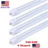 Tubes LED 8Ft Fa8 simple broche T8 8 pieds Tube 65W 8 pieds lampe fluorescente magasin lumières livraison directe éclairage Bbs Dhx3R