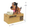 Boîtes de rangement Bacs 1 X Automatisé Chien Voler Tirelire Tirelire Pièce Pour Cadeau De Noël Enfants Anniversaire 230320