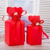 Emballage cadeau 2023 3 4.3 ''pouces grandes boîtes à bonbons romantiques avec des fleurs en plastique ruban papier faveur de mariage fête 30 pcs/lot1