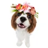 Chien Vêtements Couronne De Mariage Décor Fleur Coiffures Chat Chapeaux Chiot Petits Chiens Pet Chapeaux Station Balnéaire