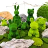 Decorative Flowers Simulation Of Hair Planting Moss Modeling Animal Bear Garden Landscape Ornaments Gardening Decoration