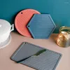 Tapis de table porte-pot de cuisine rayé Style nordique simple tampon anti-brûlure ménage peut accrocher une tasse d'isolation thermique