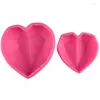 Bakformar Big Heart Shaped Diamond Cake Mold 3D Silicone Chocolate Mousse FASTRY DIY JELLY MOLDS FÖR Valentinsdag M572