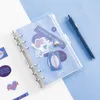 Yisuremia 96 Sheets Kawaii Gevşek Yaprak 2023 Defter Gündemi Planlayıcı Çizelge Günlüğü Scrapbooking Ücretsiz Çıkartmalar Okul Kırtasiye