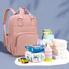 Bezi Çantalar Mumya çanta USB Bebek Bakımı Büyük Kapasiteli Anne Sırt Çantası Analık Islak Su Geçirmez Hamile Nappy 230317